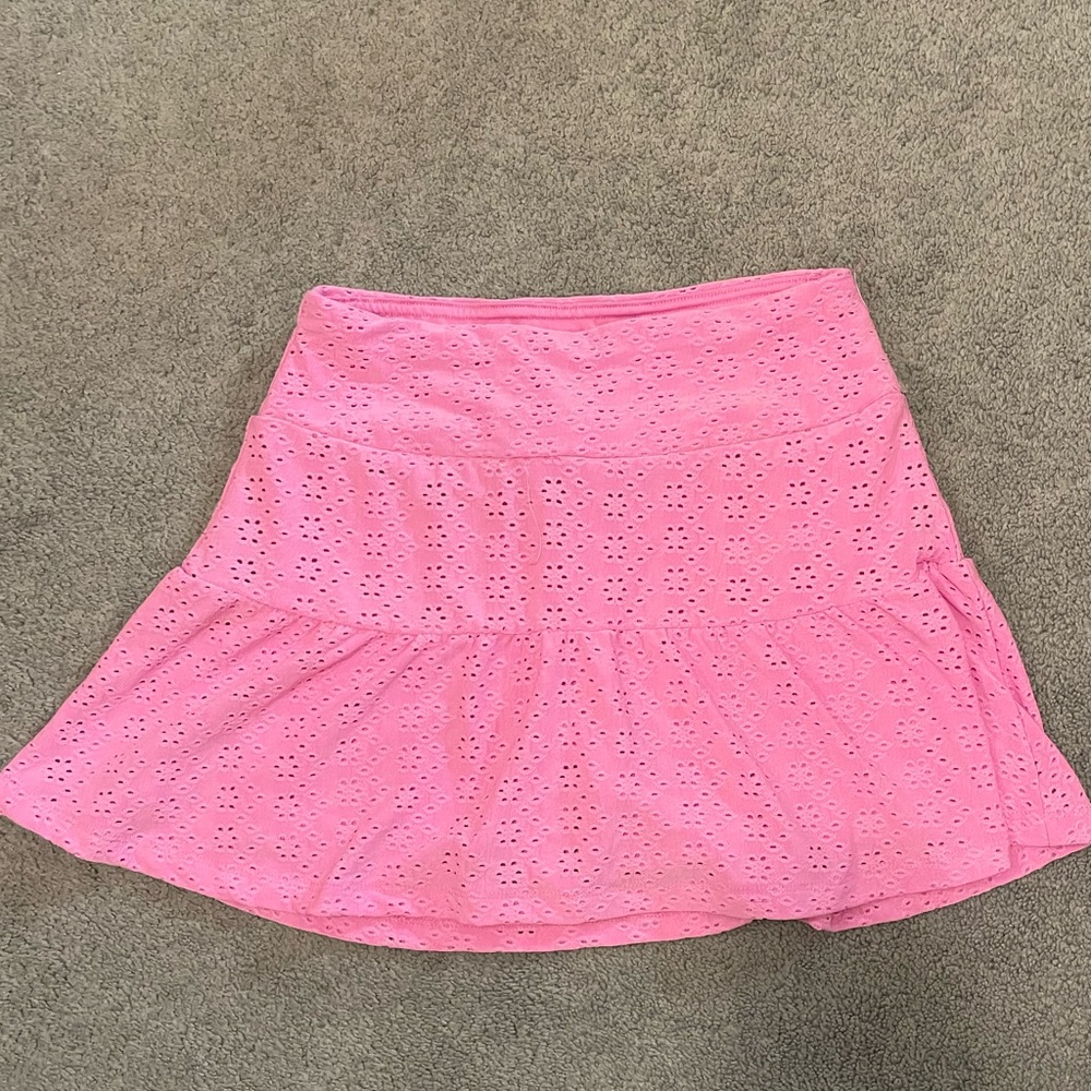 Kyodan Pink A-Line Eyelet Skirt